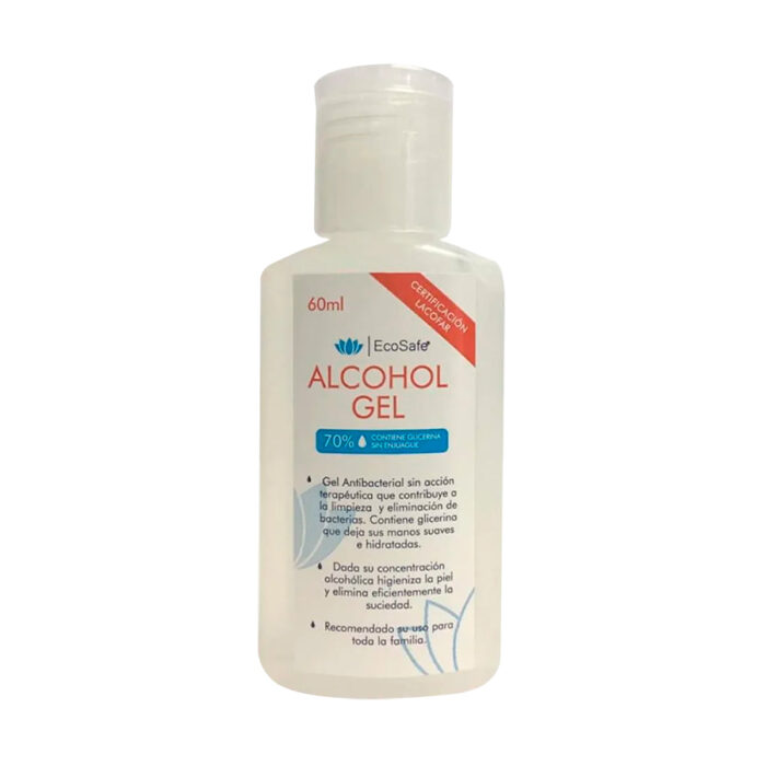 ALCOHOL GEL CON GLICERINA SAFEPRO 60ML