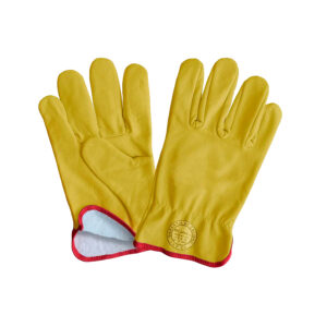 GUANTE CABRITILLA CON FORRO AMARILLO