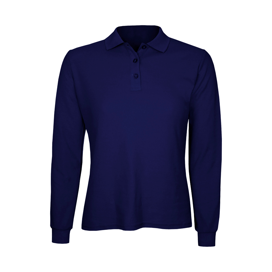 POLERA PIQUE MUJER MANGA LARGA