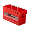 CAJA DE BLOQUEO GRUPAL ROJA STEELPRO