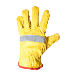 GUANTE CABRITILLA AMARILLO CON REFLECTANTE