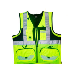 CHALECO MALLA SANDWISH VERDE FLUOR HOMBRE